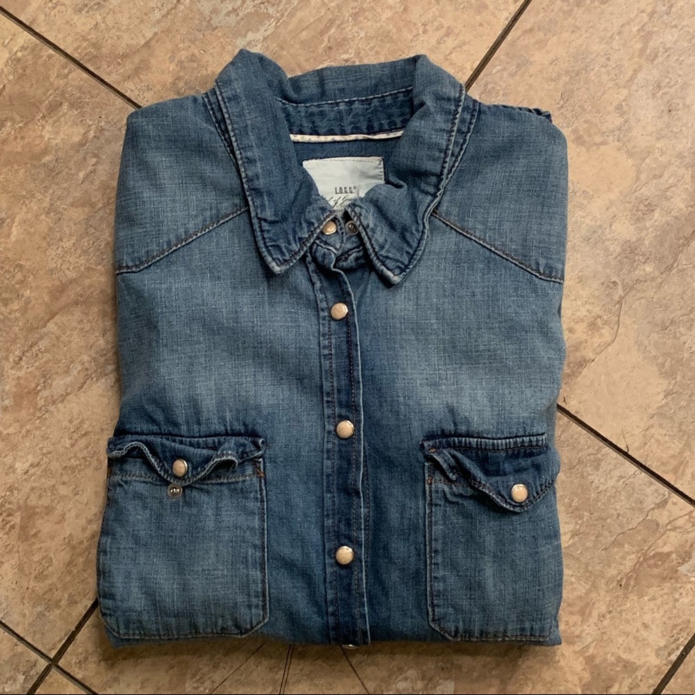 H&M Denim Button Down Shirt